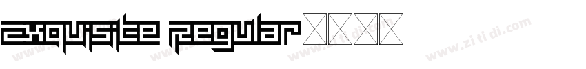 Exquisite Regular字体转换